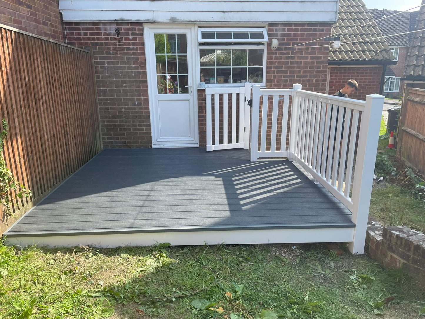 Pre fabricated decking platforms.
