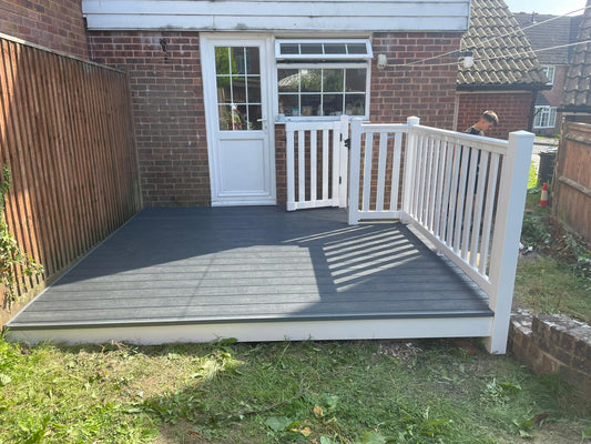 Pre fabricated decking platforms.